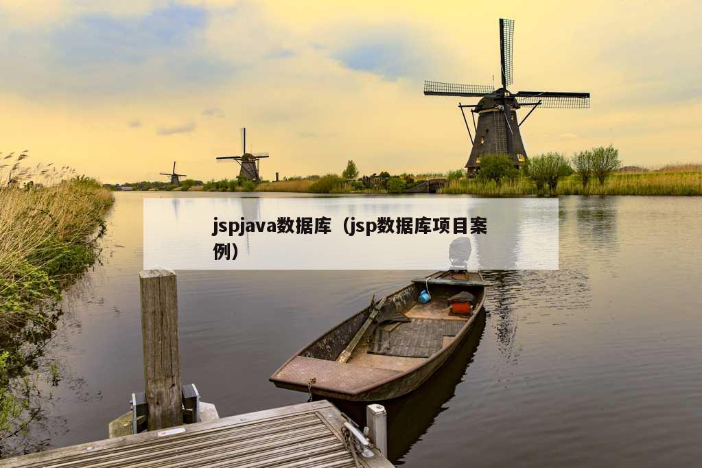 jspjava数据库（jsp数据库项目案例）