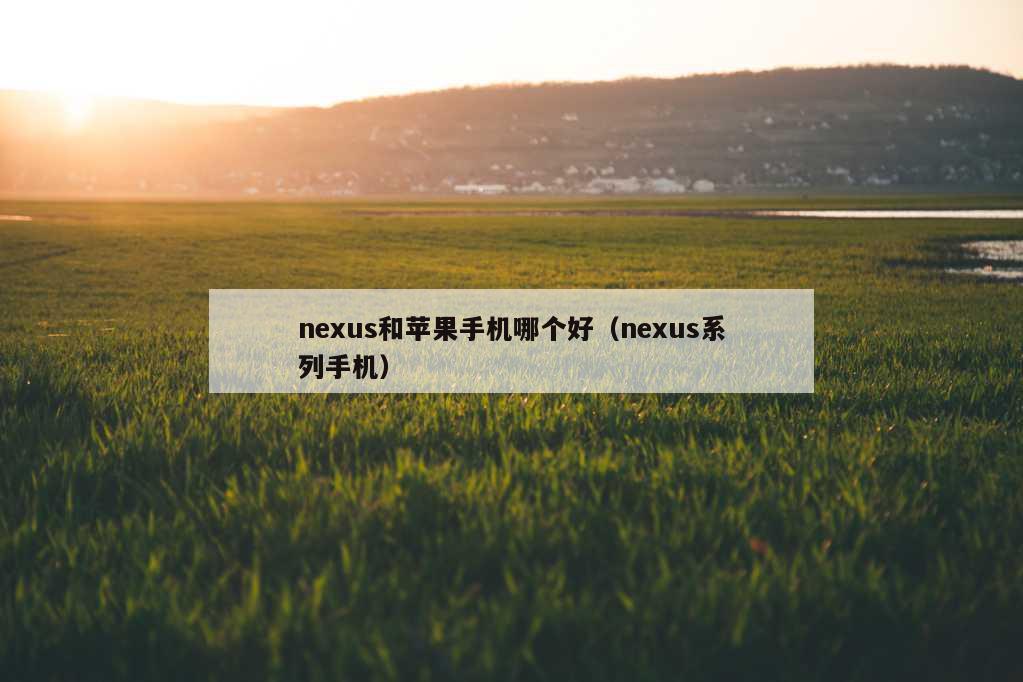 nexus和苹果手机哪个好（nexus系列手机）