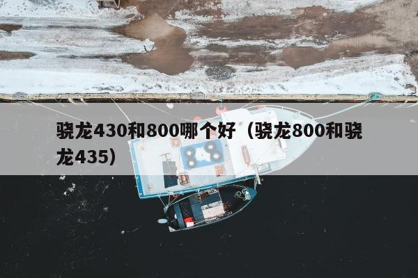 骁龙430和800哪个好（骁龙800和骁龙435）