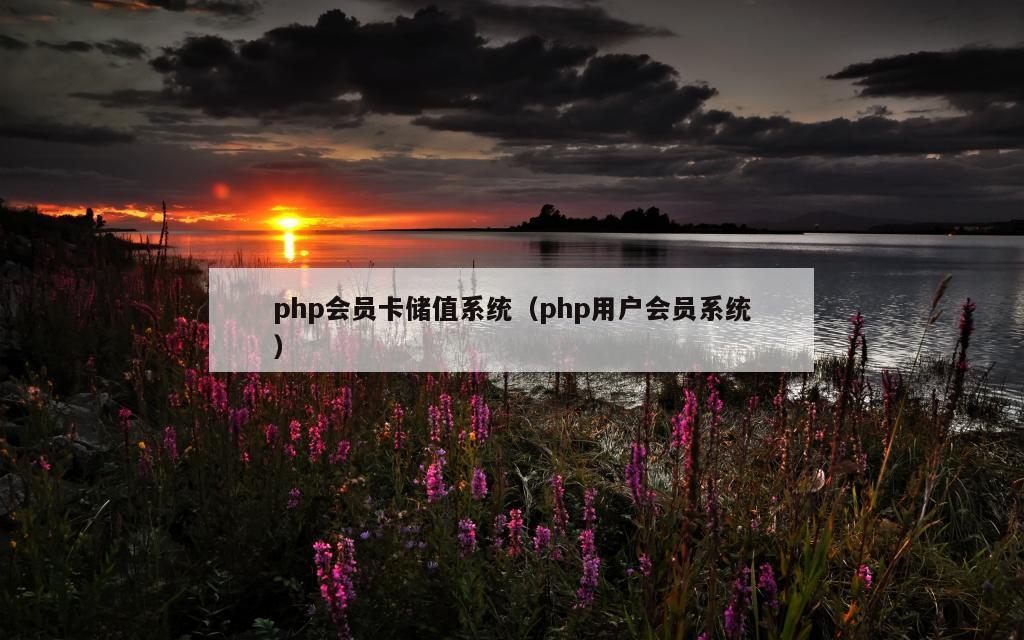 php会员卡储值系统（php用户会员系统）