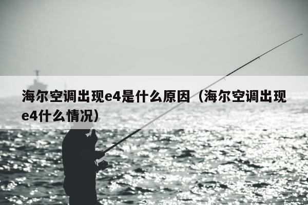 海尔空调出现e4是什么原因（海尔空调出现e4什么情况）