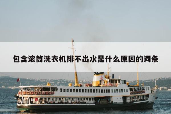 包含滚筒洗衣机排不出水是什么原因的词条