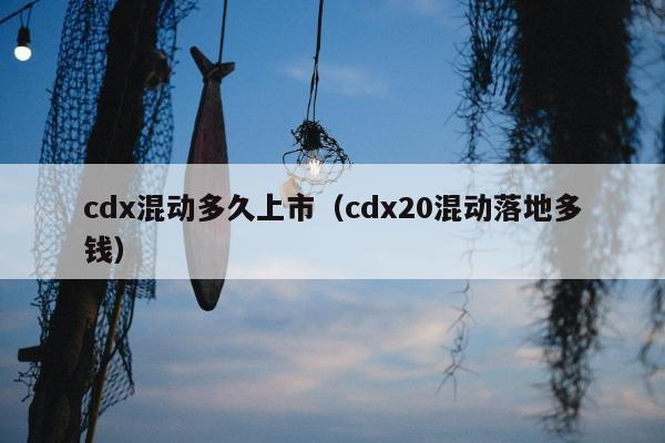 cdx混动多久上市（cdx20混动落地多钱）