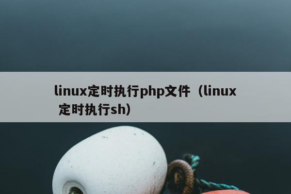 linux定时执行php文件（linux 定时执行sh）