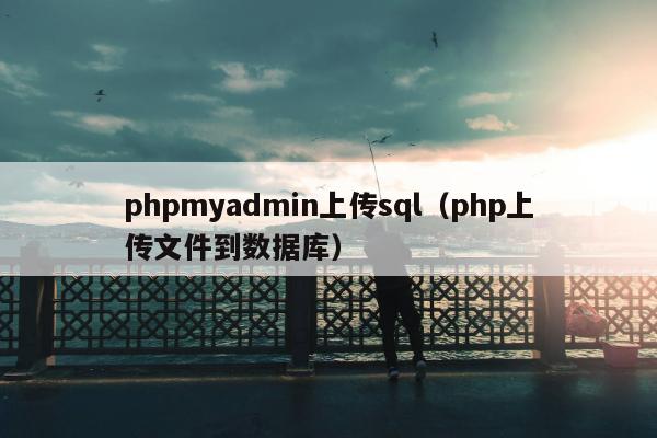 phpmyadmin上传sql（php上传文件到数据库）