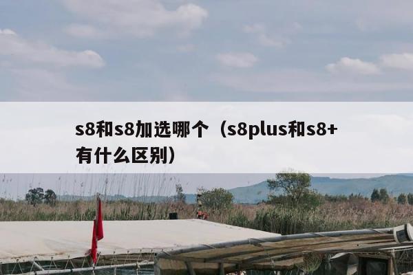 s8和s8加选哪个（s8plus和s8+有什么区别）