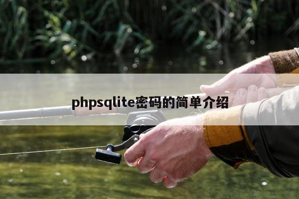 phpsqlite密码的简单介绍