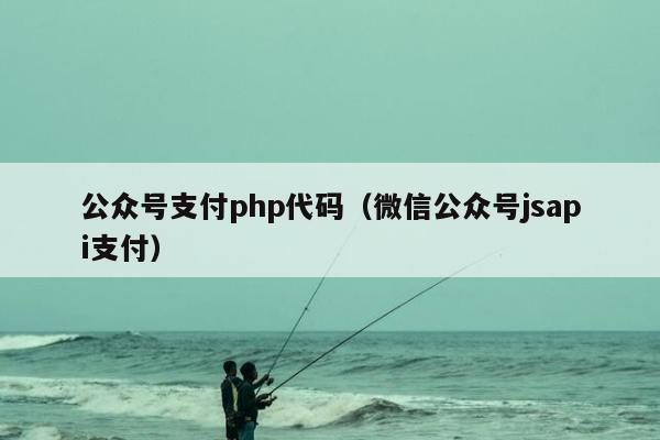 公众号支付php代码（微信公众号jsapi支付）