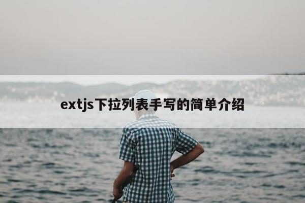 extjs下拉列表手写的简单介绍