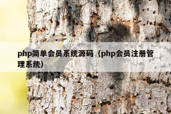 php简单会员系统源码（php会员注册管理系统）