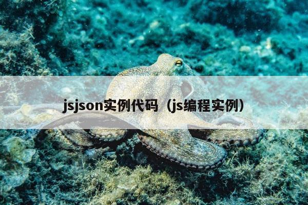 jsjson实例代码（js编程实例）