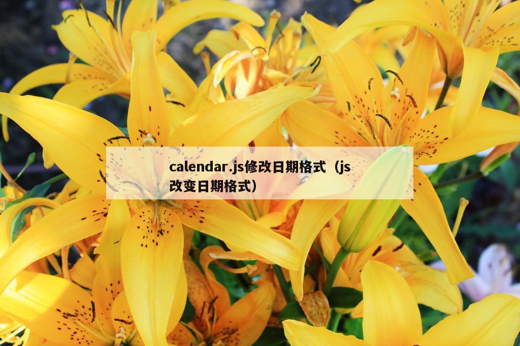 calendar.js修改日期格式（js改变日期格式）