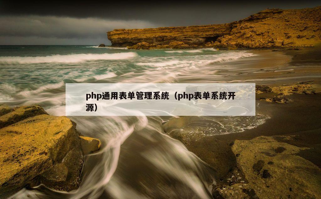 php通用表单管理系统（php表单系统开源）