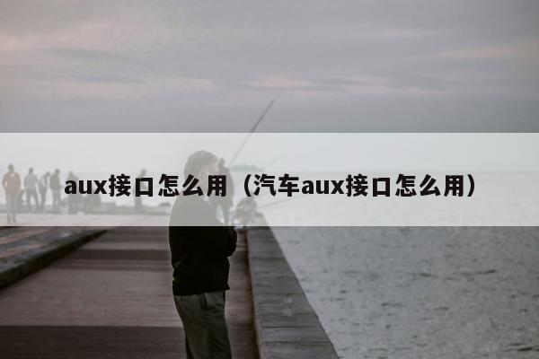 aux接口怎么用（汽车aux接口怎么用）