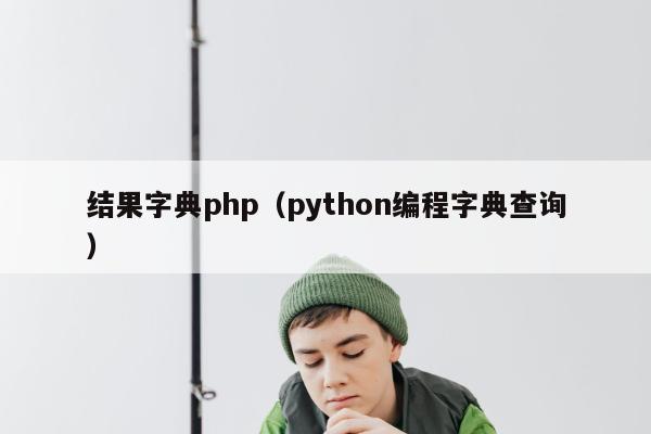 结果字典php（python编程字典查询）