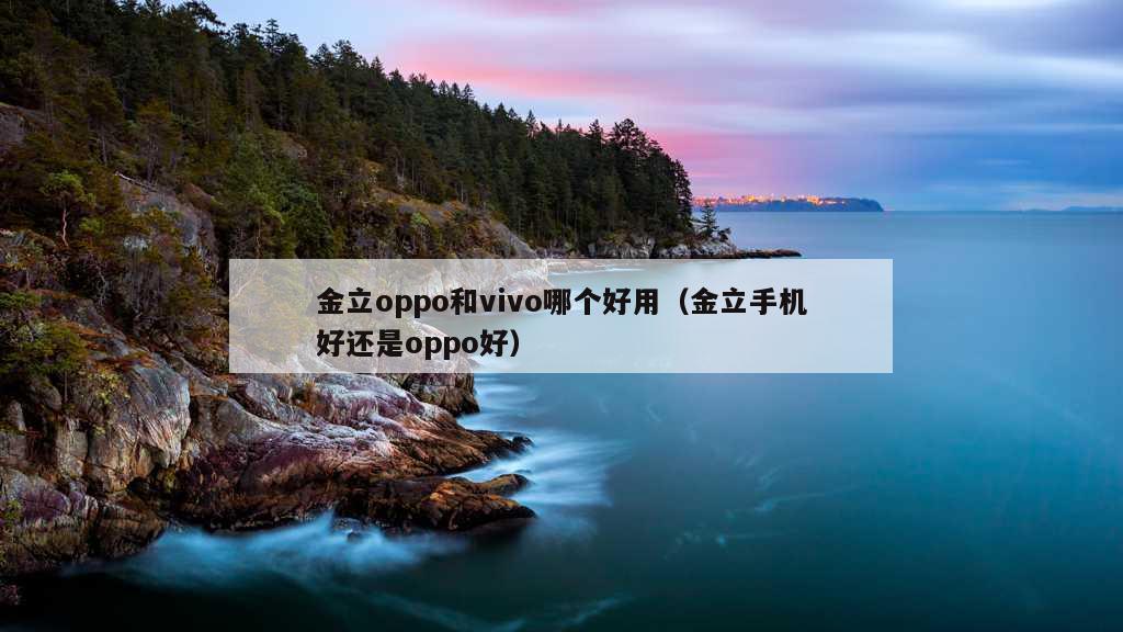 金立oppo和vivo哪个好用（金立手机好还是oppo好）