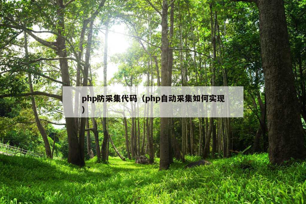 php防采集代码（php自动采集如何实现）