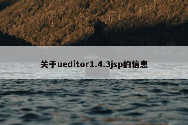 关于ueditor1.4.3jsp的信息