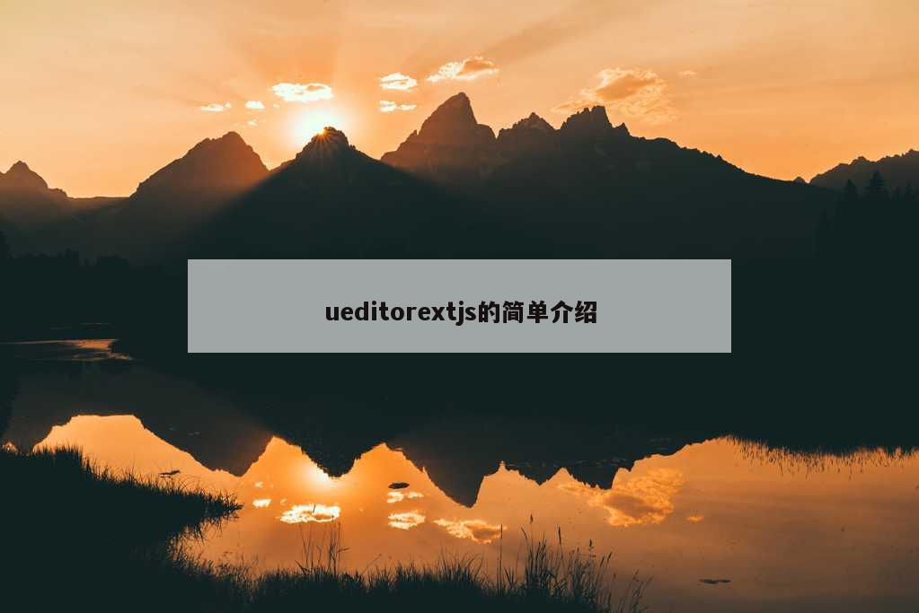 ueditorextjs的简单介绍