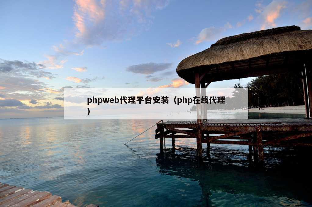 phpweb代理平台安装（php在线代理）