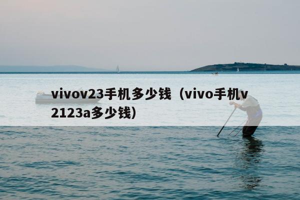 vivov23手机多少钱（vivo手机v2123a多少钱）