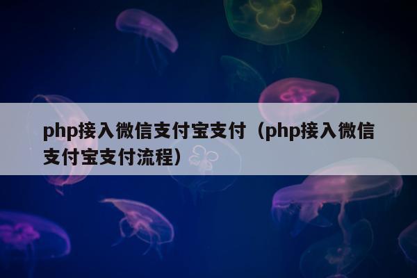 php接入微信支付宝支付（php接入微信支付宝支付流程）