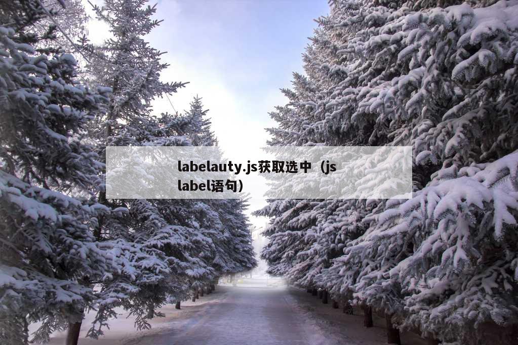 labelauty.js获取选中（js label语句）