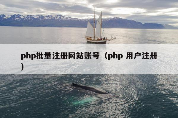 php批量注册网站账号（php 用户注册）