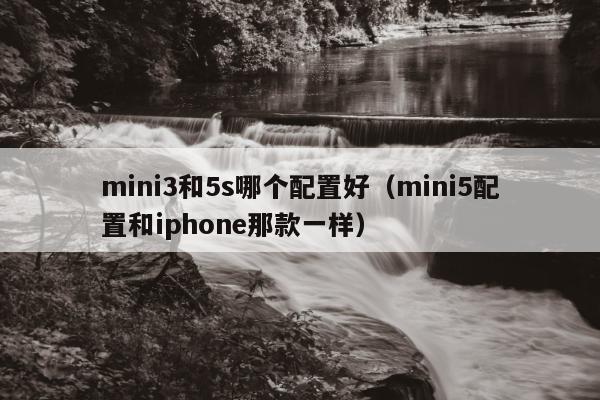 mini3和5s哪个配置好（mini5配置和iphone那款一样）