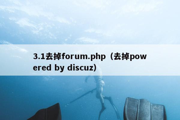 3.1去掉forum.php（去掉powered by discuz）