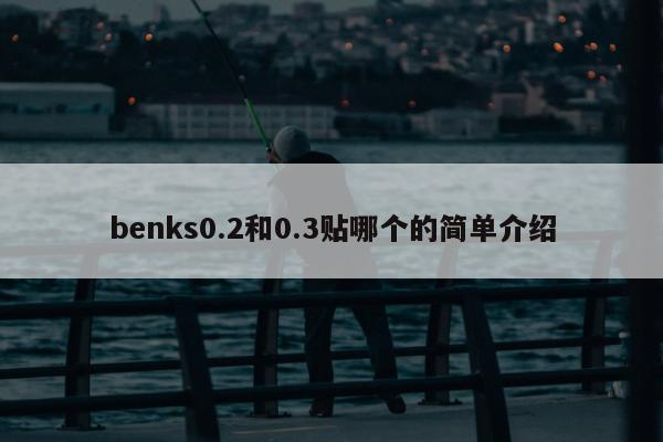 benks0.2和0.3贴哪个的简单介绍