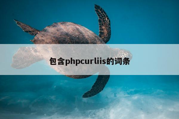 包含phpcurliis的词条