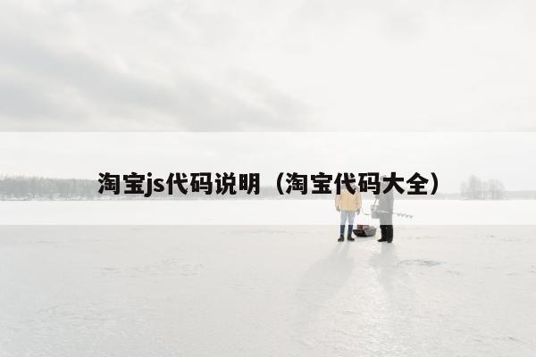 淘宝js代码说明（淘宝代码大全）