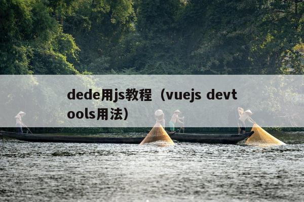 dede用js教程（vuejs devtools用法）