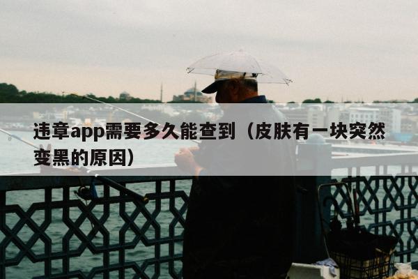 违章app需要多久能查到（皮肤有一块突然变黑的原因）