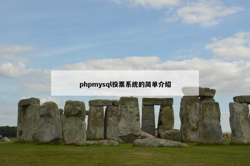 phpmysql投票系统的简单介绍