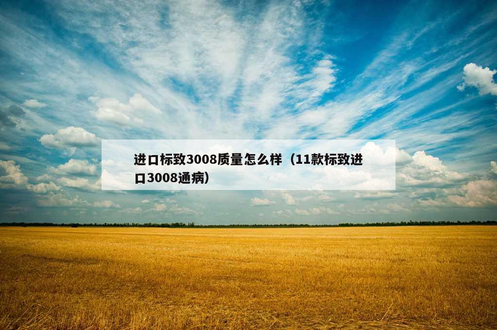 进口标致3008质量怎么样（11款标致进口3008通病）