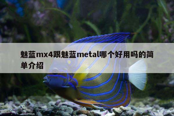 魅蓝mx4跟魅蓝metal哪个好用吗的简单介绍