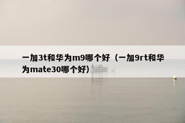 一加3t和华为m9哪个好（一加9rt和华为mate30哪个好）