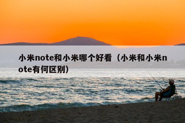 小米note和小米哪个好看（小米和小米note有何区别）