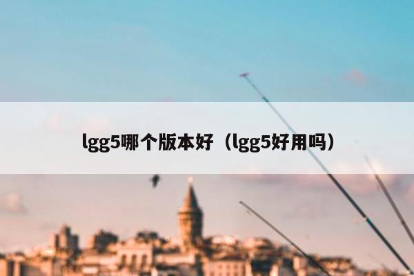 lgg5哪个版本好（lgg5好用吗）