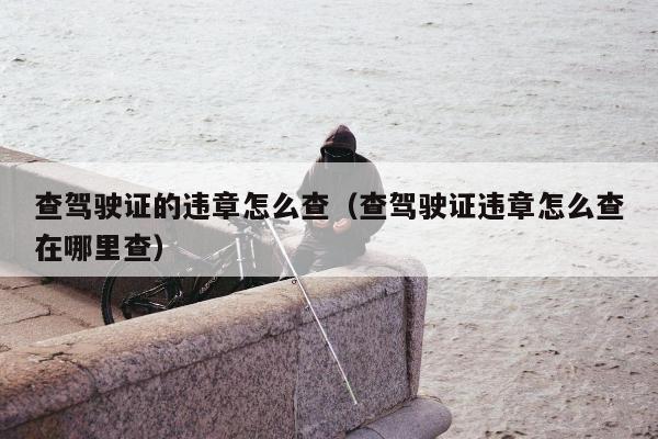 查驾驶证的违章怎么查（查驾驶证违章怎么查在哪里查）