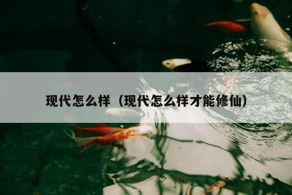 现代怎么样（现代怎么样才能修仙）