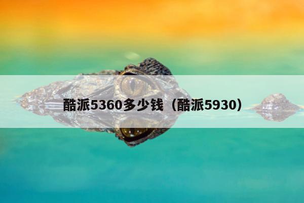 酷派5360多少钱（酷派5930）