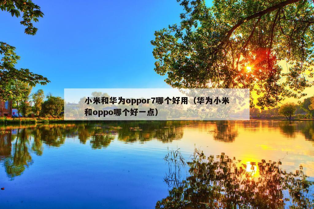 小米和华为oppor7哪个好用（华为小米和oppo哪个好一点）