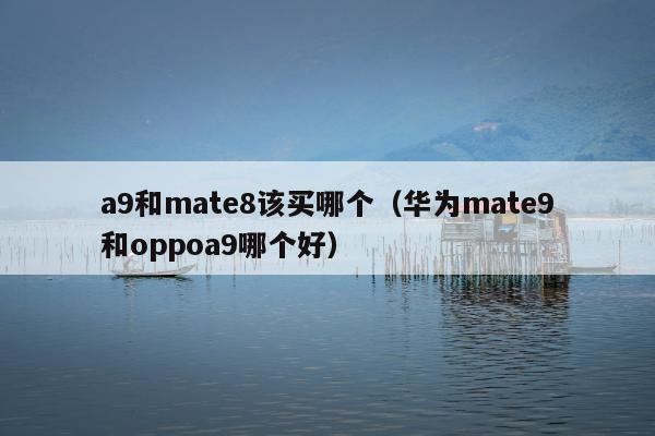 a9和mate8该买哪个（华为mate9和oppoa9哪个好）