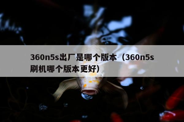 360n5s出厂是哪个版本（360n5s刷机哪个版本更好）