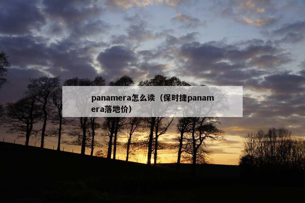 panamera怎么读（保时捷panamera落地价）