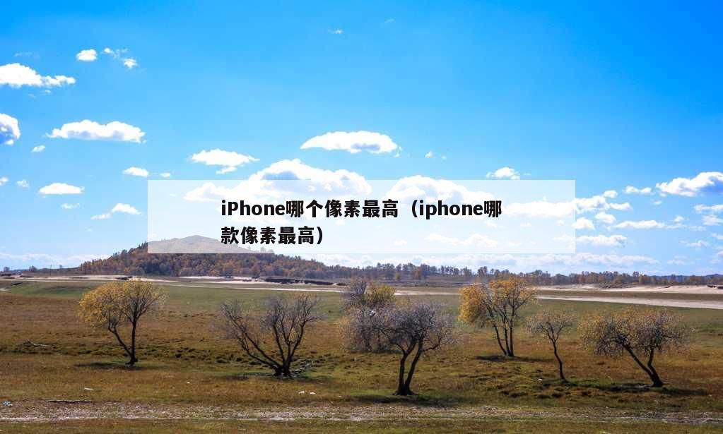 iPhone哪个像素最高（iphone哪款像素最高）