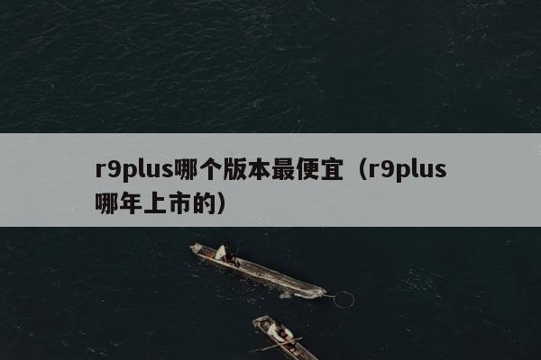 r9plus哪个版本最便宜（r9plus哪年上市的）